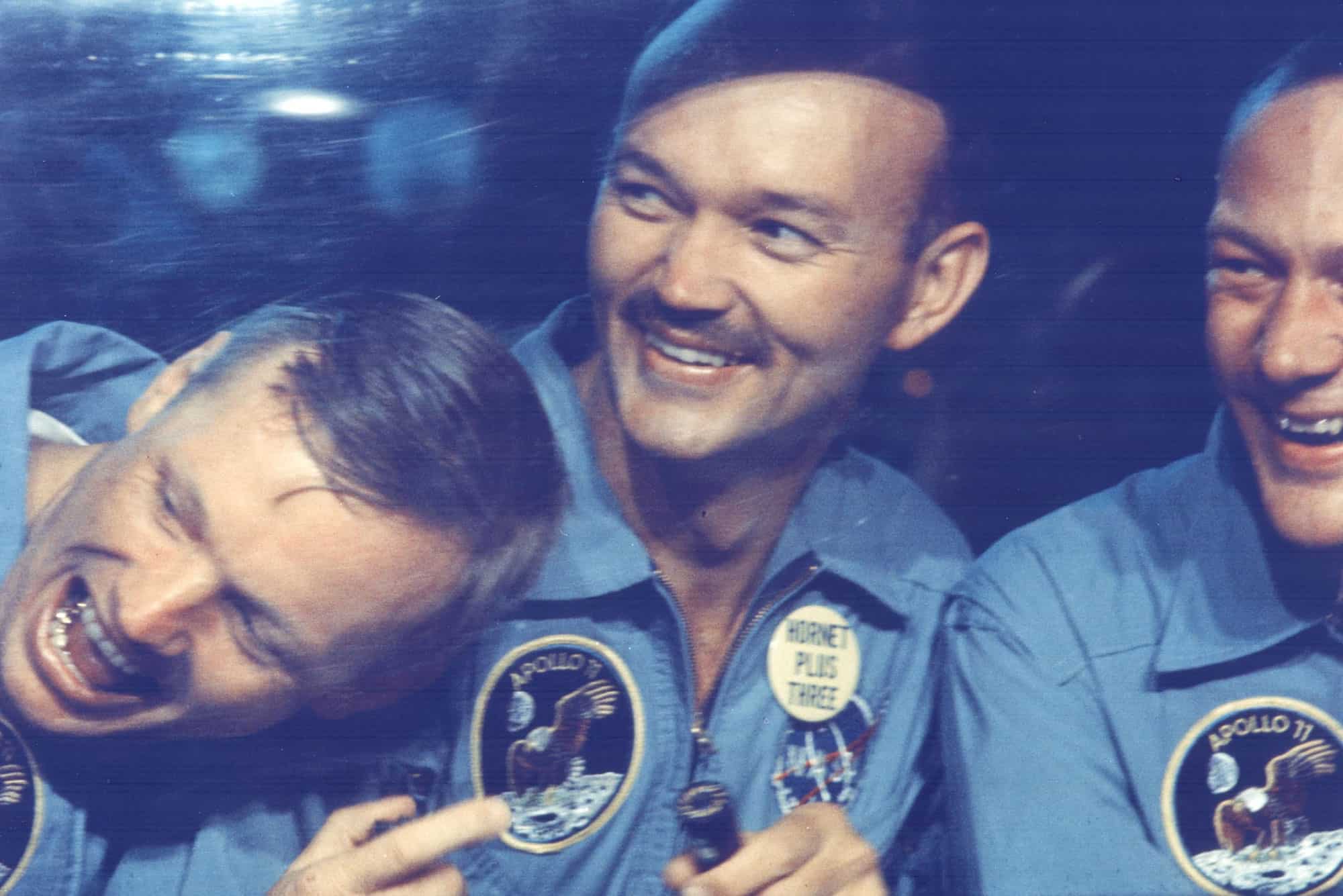 Los tres astronautas del Apolo 11