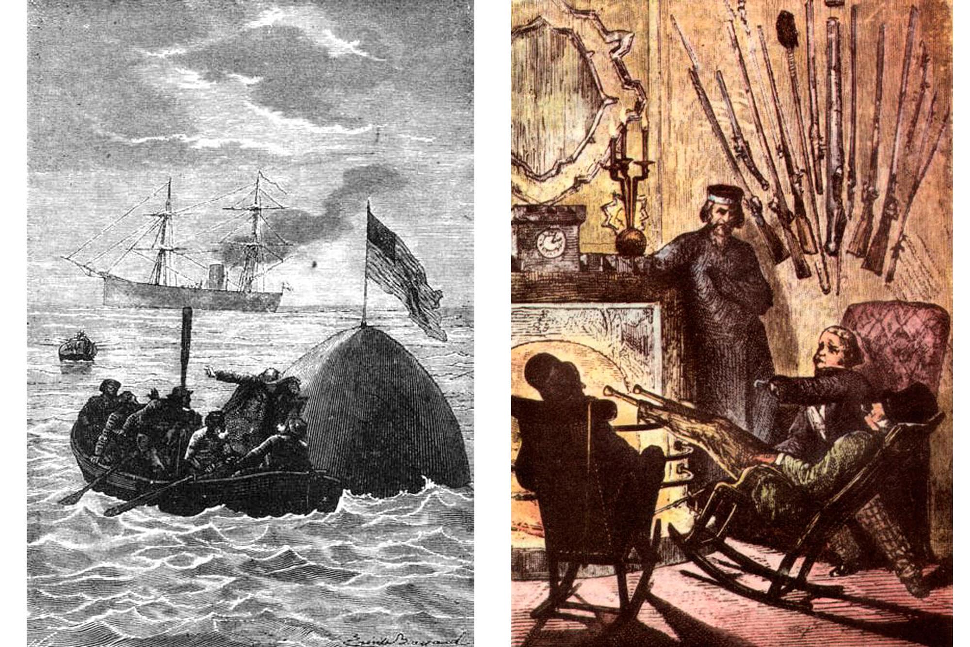 Ilustraciones de las ediciones originales de las obras de Julio Verne