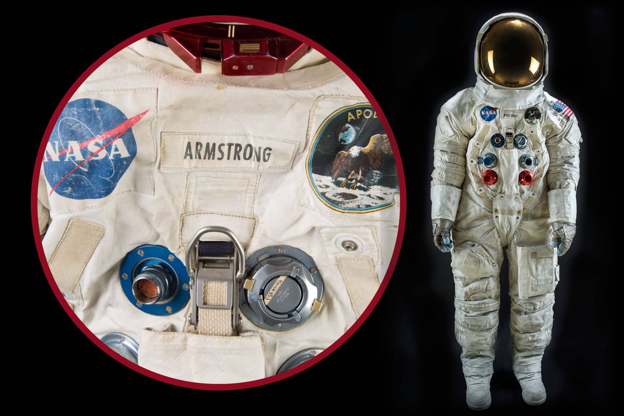 Traje espacial Neil Armstrong A7-L restaurado